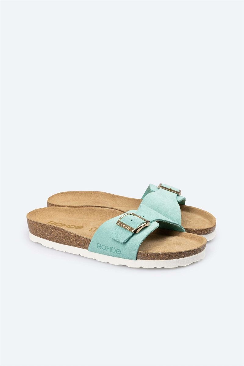 Mules Rohde Sunnys N 11 Femme Turquoise | FCN-9611081