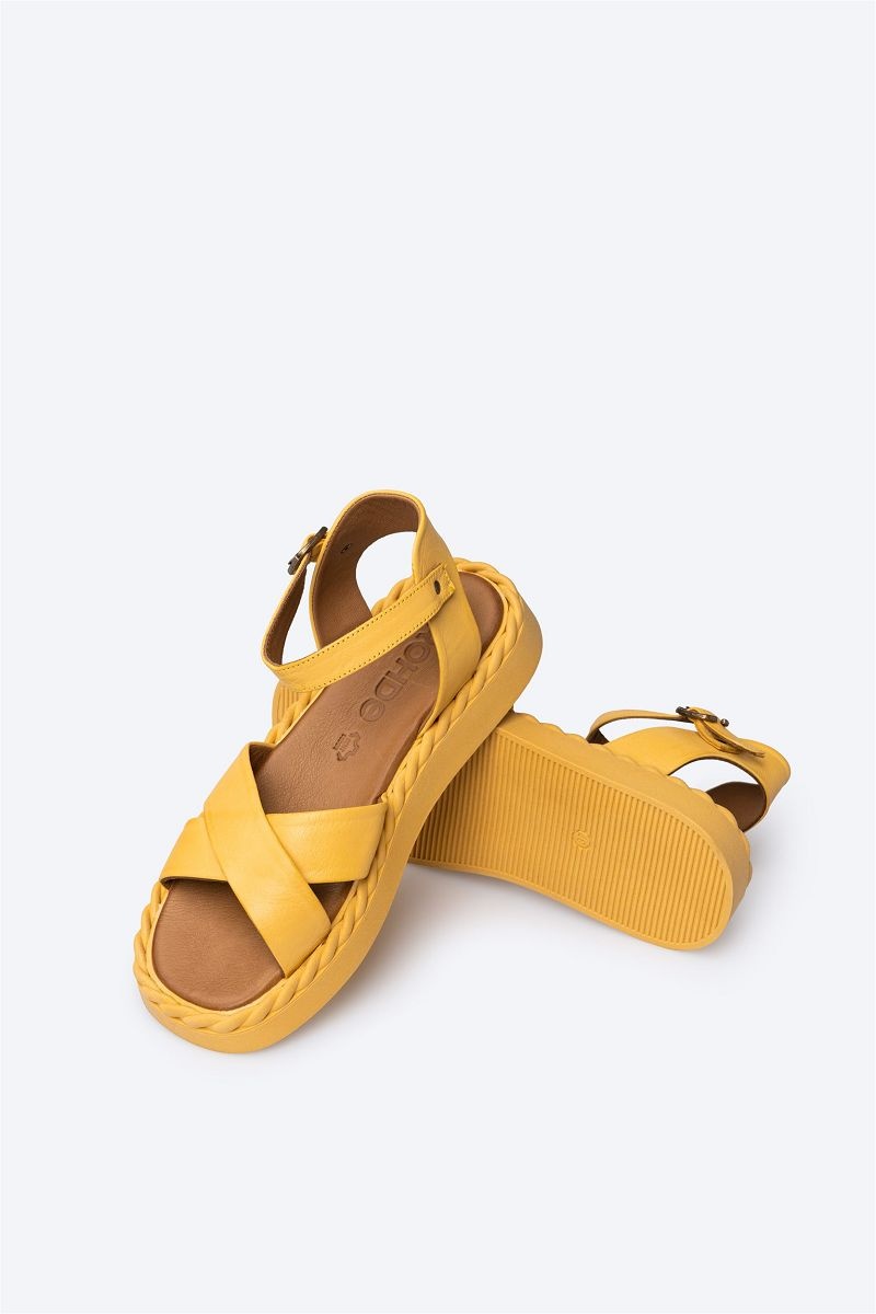 Sandales Rohde Atl N 2 Femme Jaune | KXI-3995784