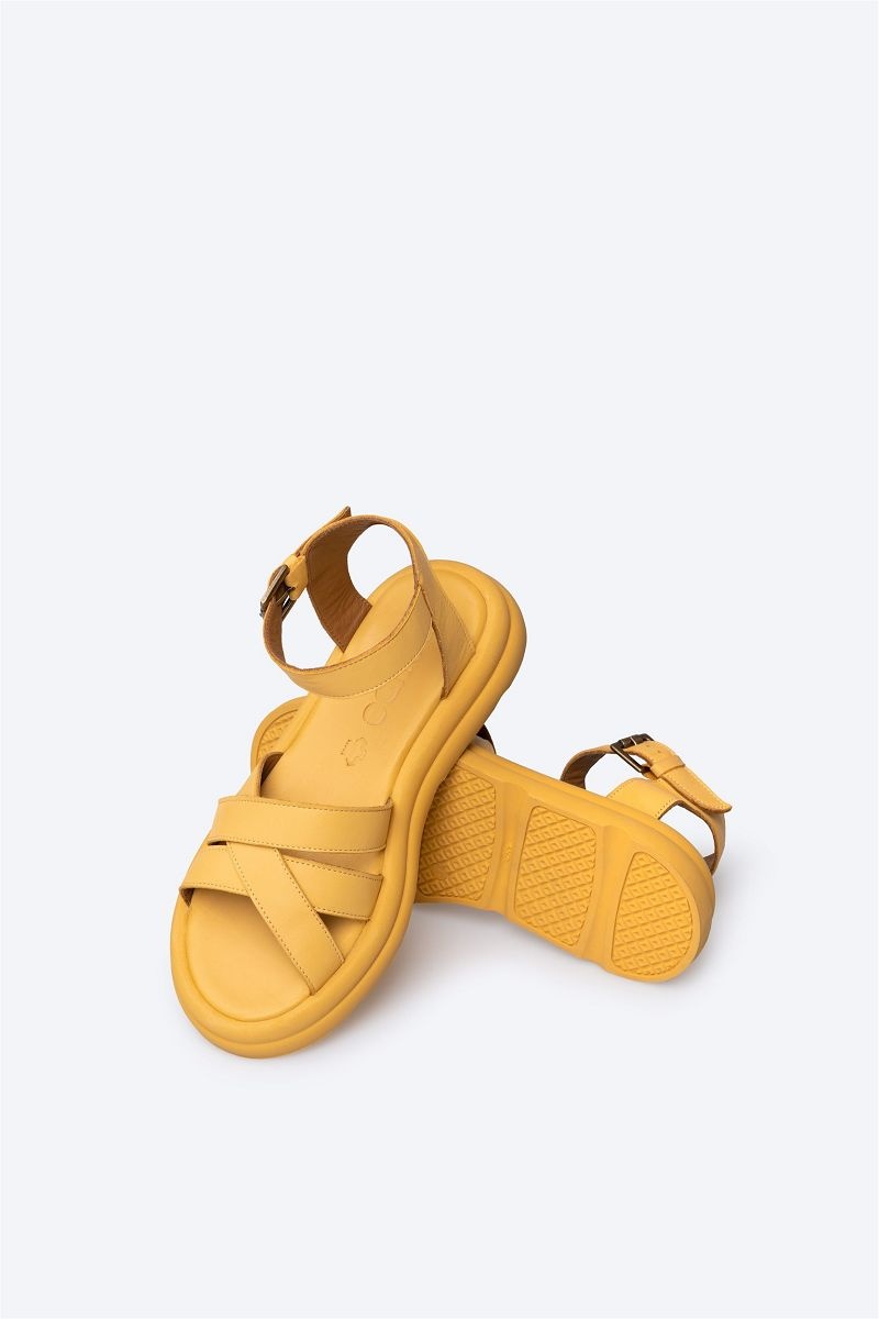 Sandales Rohde Atl N 7 Femme Jaune | PGA-8679552