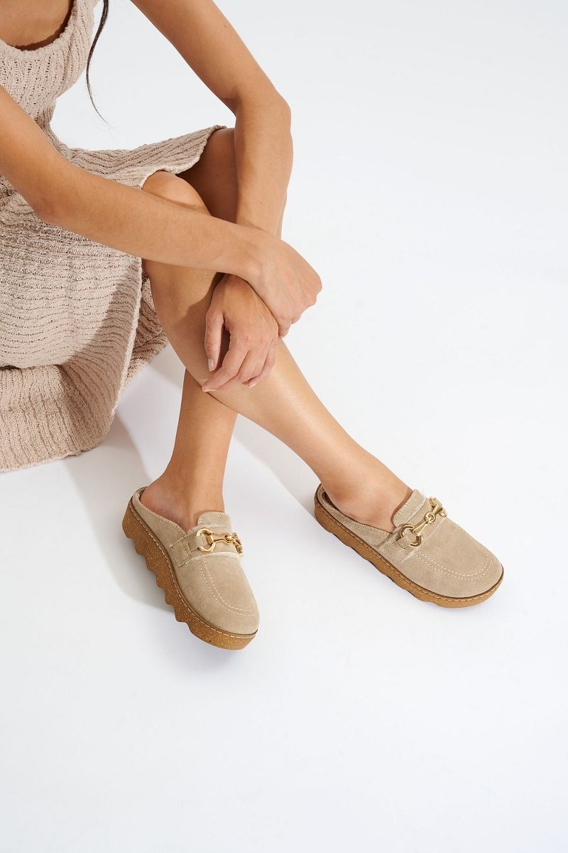 Chaussons Rohde Huggys N 15 Femme Beige | QZY-3828740