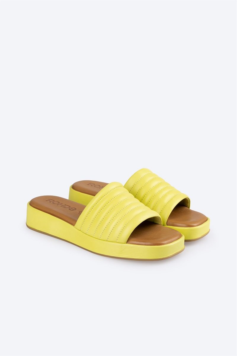 Mules Rohde Atl N 8 Femme Jaune | CPH-3682329