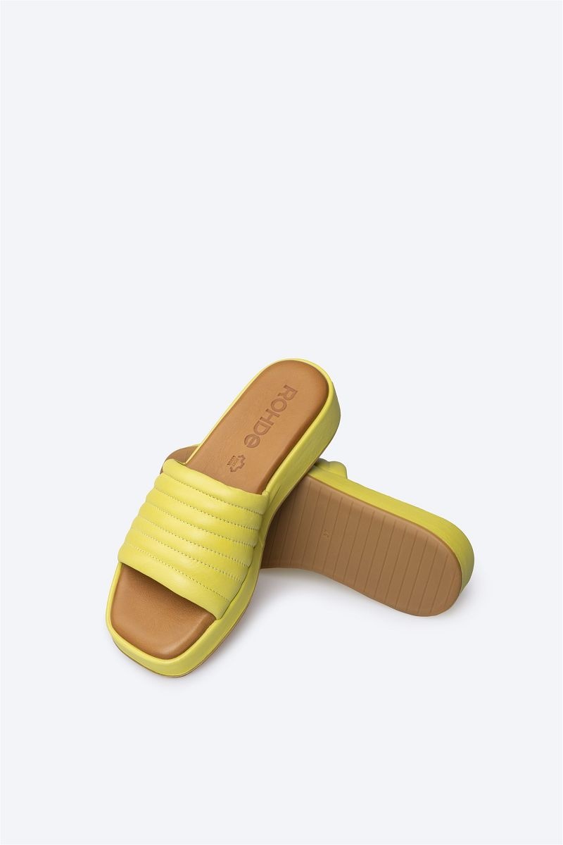 Mules Rohde Atl N 8 Femme Jaune | CPH-3682329